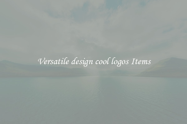 Versatile design cool logos Items