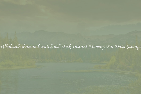 Wholesale diamond watch usb stick Instant Memory For Data Storage