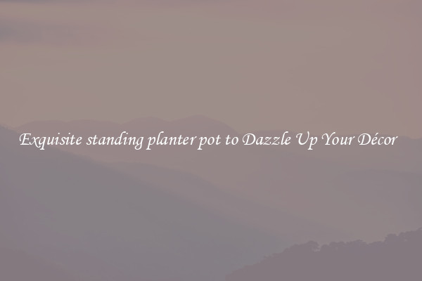 Exquisite standing planter pot to Dazzle Up Your Décor  
