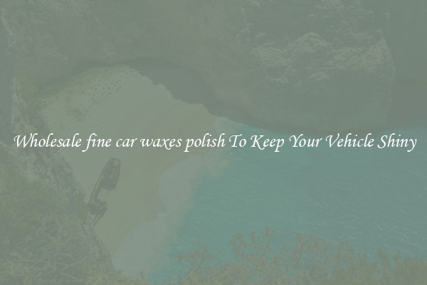 Wholesale fine car waxes polish To Keep Your Vehicle Shiny