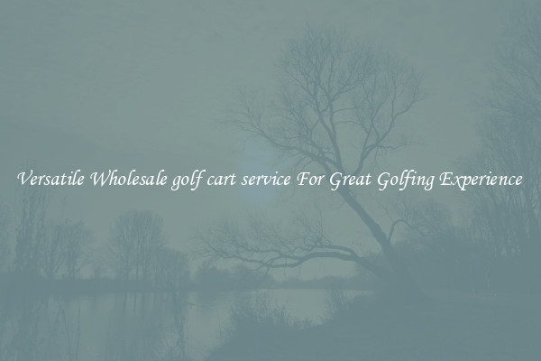 Versatile Wholesale golf cart service For Great Golfing Experience 