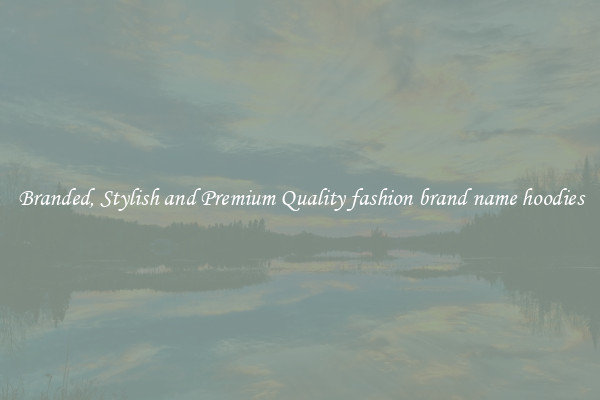 Branded, Stylish and Premium Quality fashion brand name hoodies