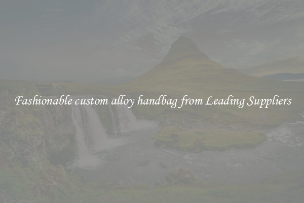 Fashionable custom alloy handbag from Leading Suppliers