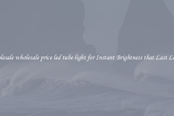 Wholesale wholesale price led tube light for Instant Brightness that Last Longer