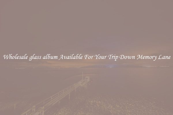 Wholesale glass album Available For Your Trip Down Memory Lane