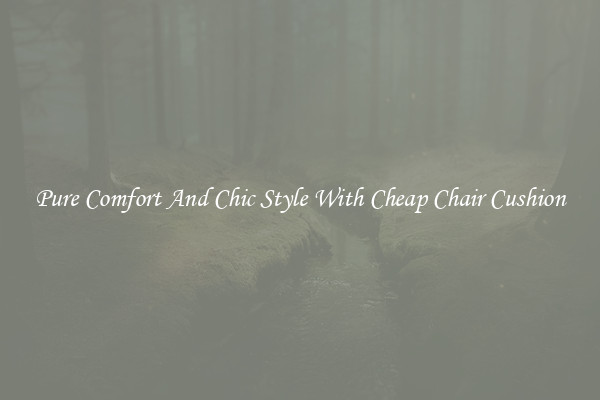 Pure Comfort And Chic Style With Cheap Chair Cushion