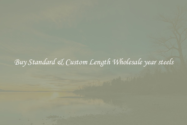 Buy Standard & Custom Length Wholesale year steels