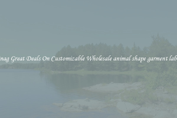 Snag Great Deals On Customizable Wholesale animal shape garment label