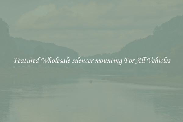 Featured Wholesale silencer mounting For All Vehicles