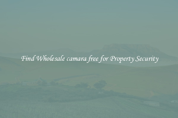 Find Wholesale camara free for Property Security